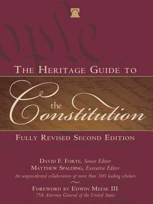 cover image of The Heritage Guide to the Constitution